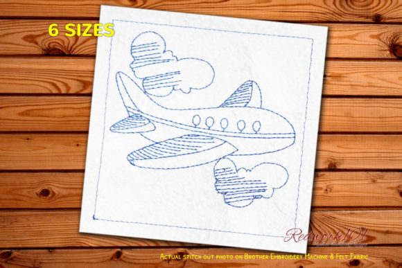 Airplane in Cloud: A Review for Embroidery Designers and Gift Makers