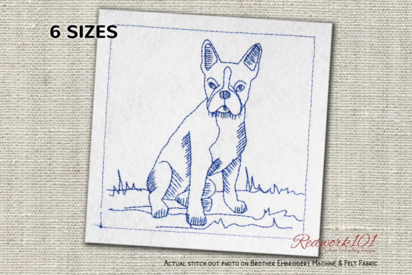 Boston Terrier Dog Bluework Review for Real Projects