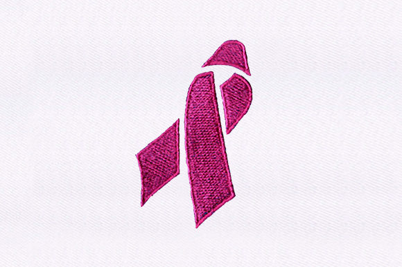 Cancer Support Ribbon Design: A Heartfelt Embroidery Choice