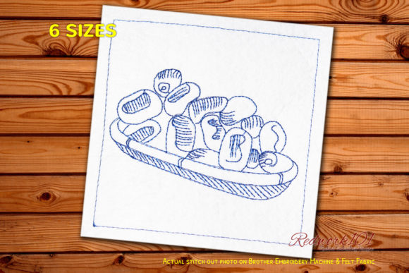 Dates Fruits in Bowl Bluework Review for Apparel Projects