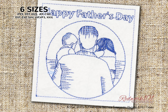 Father’s Day Girl and Boy Redwork Design Review