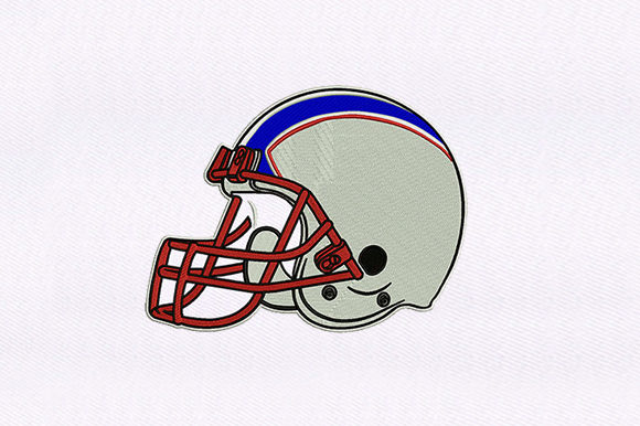 Football Player Helmet Embroidery Design Review for Craft Fairs