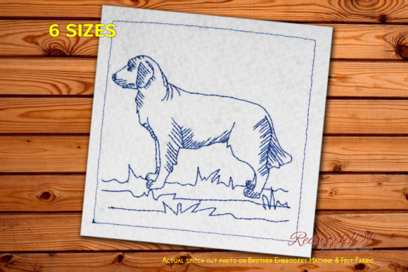 Golden Retriever Dog Embroidery Design Review for Craft Fairs