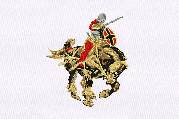 Horse Gallant Knight Design Review for Apparel Projects