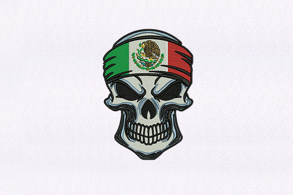 Mexican Skull Embroidery Design Review for Boutique Sweatshirts