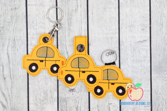 Old Vintage Car Keyfob Keychain ITH Review for Seasonal Embroidery Projects
