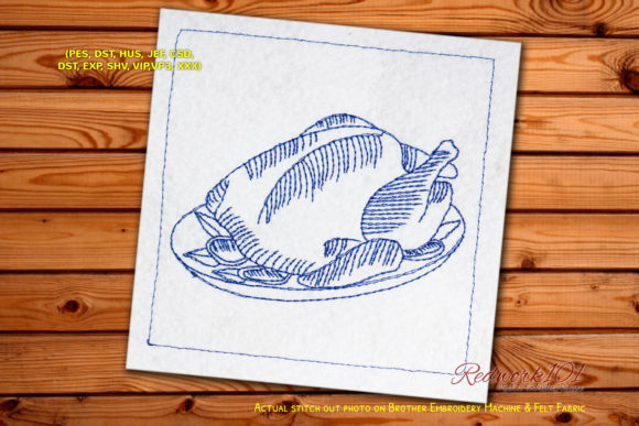Oven Roasted Turkey Lineart Design: A Practical Embroidery Review