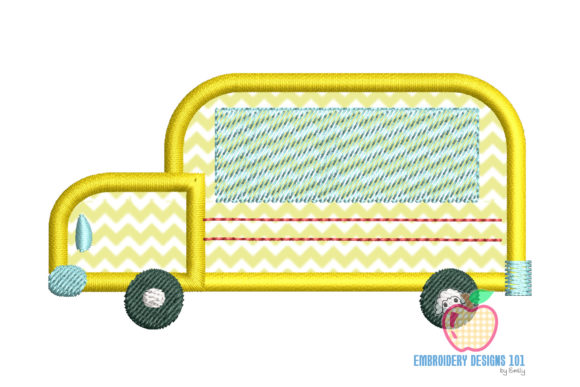 School Bus for Kids Applique Pattern Review for Business Use